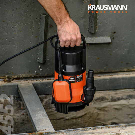 Krausmann Μονοφασική Αντλία Ακαθάρτων / Λυμάτων 1.2hp με Φλοτέρ 4552