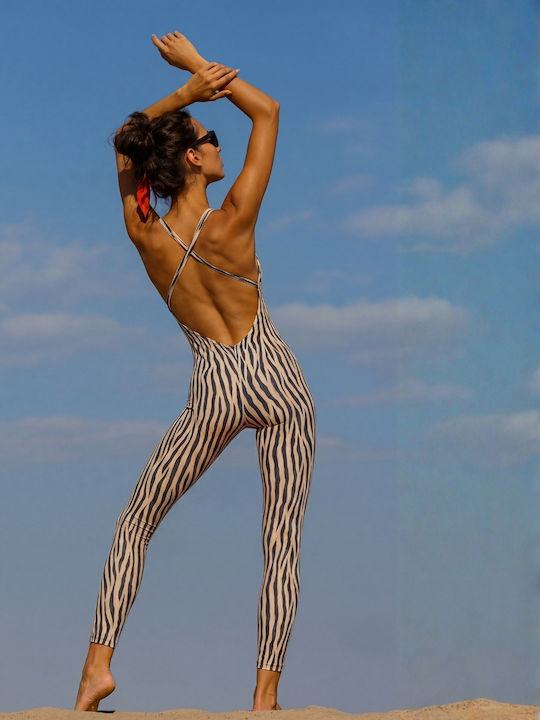 Γυναικεία Ολόσωμη Φόρμα Zebra Print