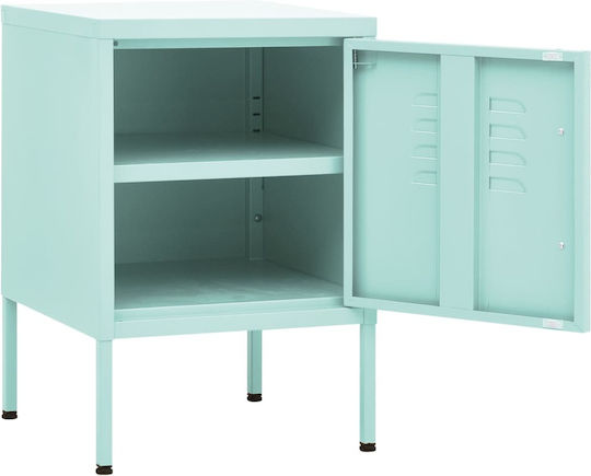 Метални Зелени Нощни Шкафчета 2 Бройки 35x35x51см