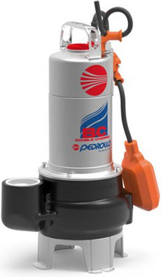 Pedrollo BC 15/50 Τριφασική Αντλία Ακαθάρτων / Λυμάτων 1.5hp με Φλοτέρ 48SGM82A0AU
