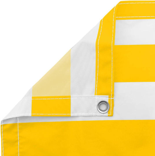 vidaXL Rectangular Mesh Shade Fabric Yellow 1.1x6m