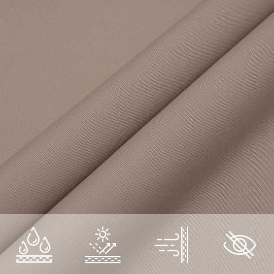 vidaXL Rechteckiges Sonnensegel Braune 2x6m