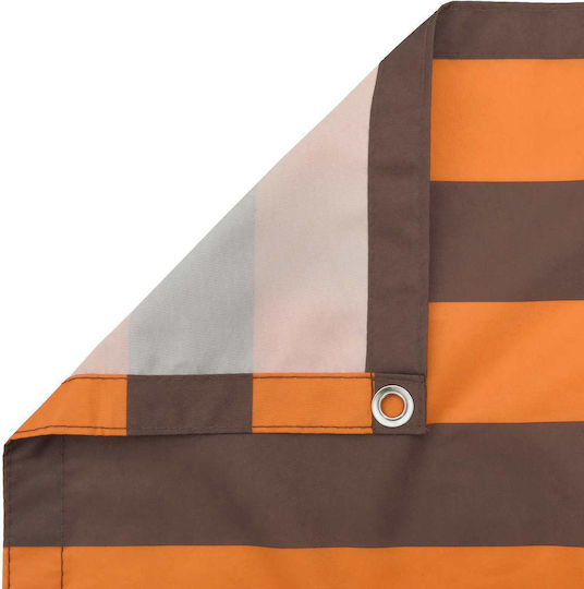 vidaXL Rectangular Orange Shade Divider 1.1x4m