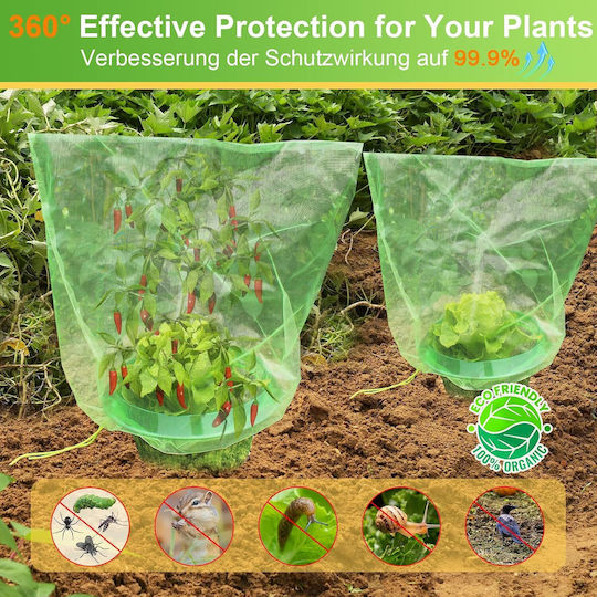 Set 25 Collars 25 Nets Plant Protection Against Slugs Insects