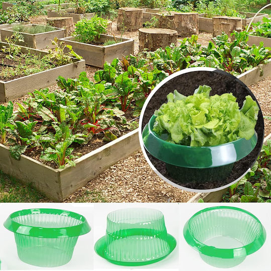 Anti-slug Rings 6 Pieces Ø 24 Cm Plant Protection Green
