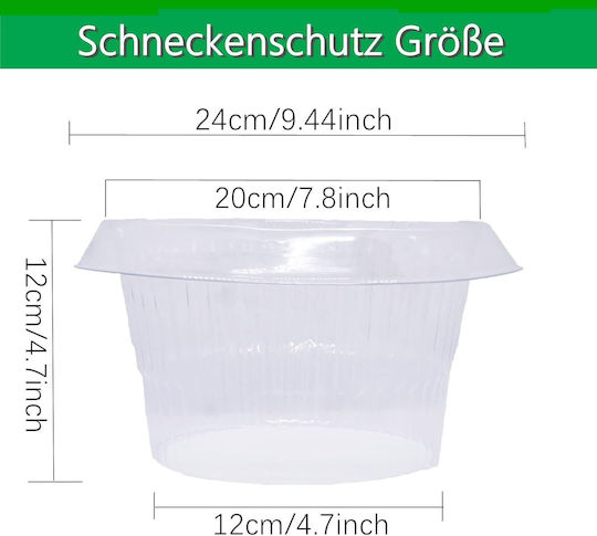 Smuju Set 6 Kragen 6 Netze Pflanzenschutz Gegen Schnecken Insekten