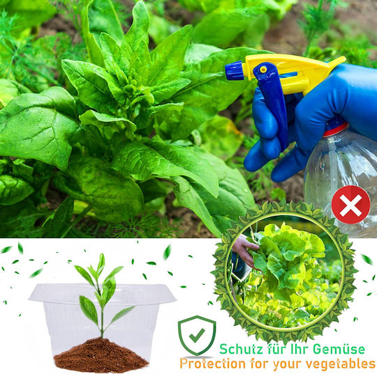 Smuju Set 6 Kragen 6 Netze Pflanzenschutz Gegen Schnecken Insekten