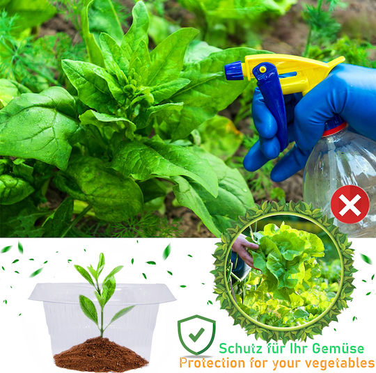 Set 20 Collars 20 Nets Plant Protection Against Slugs Insects