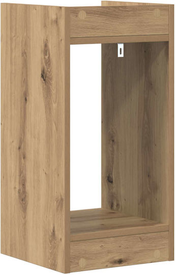 vidaXL Дървени Цветарници 30x30x60см 2бр