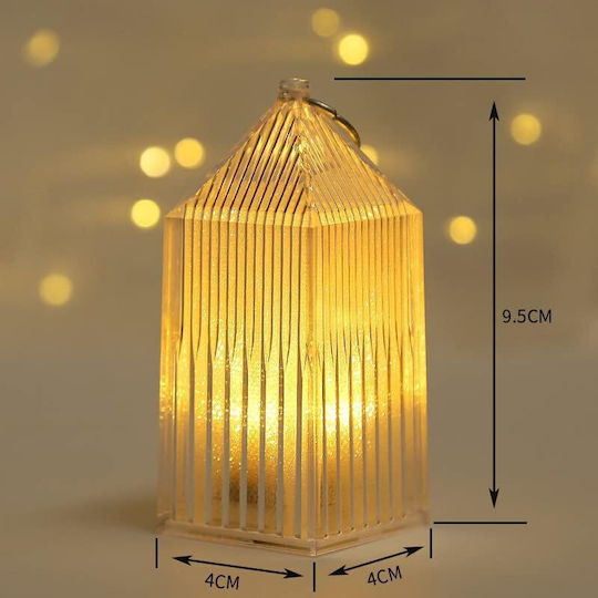 Dekorative Lampe Wachs-Politur Orange 4Stück