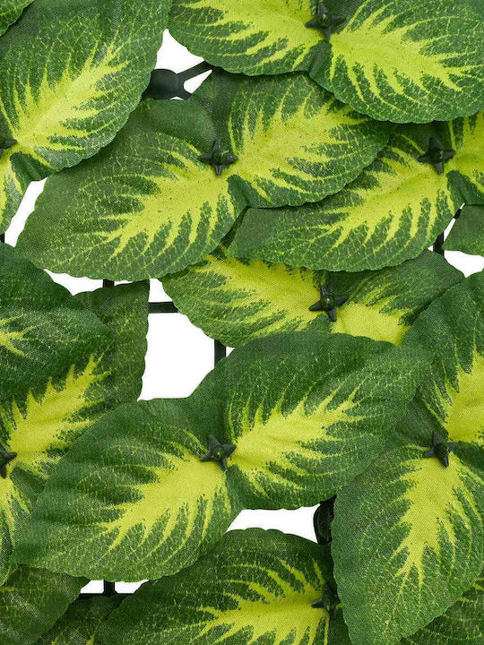 Vidaxl Folding Balcony Screen Leaves Green Yellow