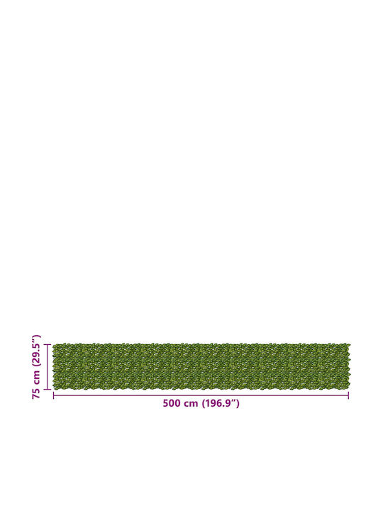 Vidaxl Folding Balcony Screen Leaves Green Yellow