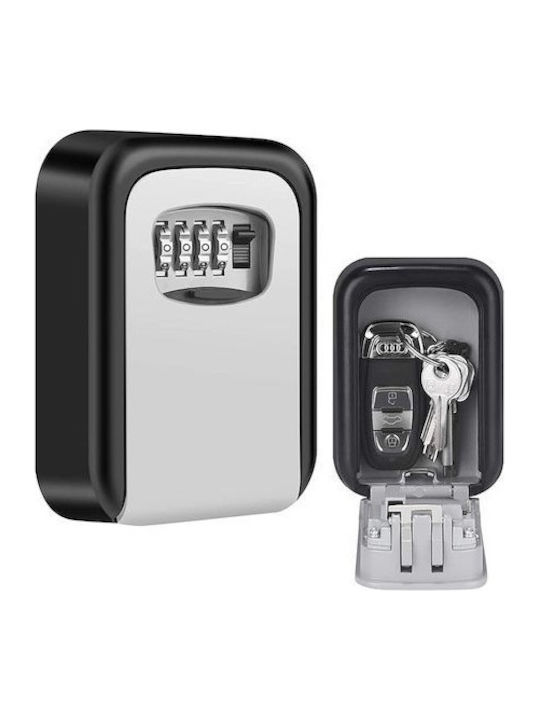 C-TECH Wall-Mounted Combination Key Holder Plastic with Combination Dial 9.5x4x11.5cm