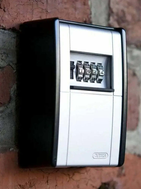 Abus KeyGarage 787 Big Wall-mounted Combination Key Holder Metallic with Combination Dial 50 Hooks 8.4x12x12cm