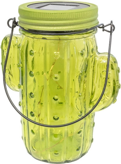 Grundig Cactus Hanging Solar Light Traffic Light Green with Photocell 12x7x15cm
