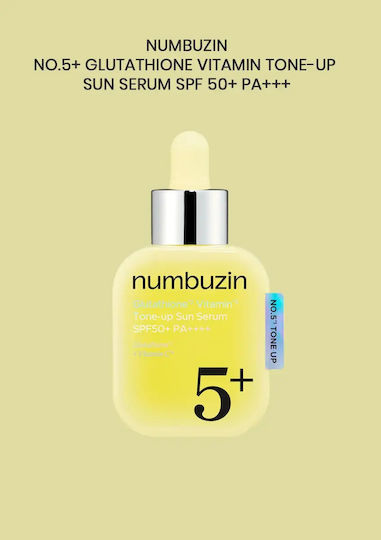 Numbuzin No.5 Glutathione Vitamin Серум за Лице SPF50 за Блясък 30ml