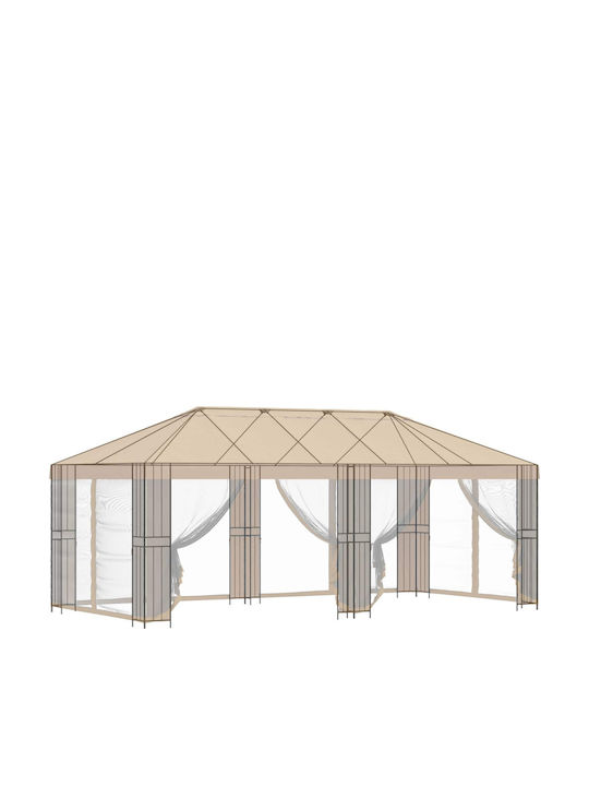 vidaXL Рамка За Тента За Тераса 6x3m