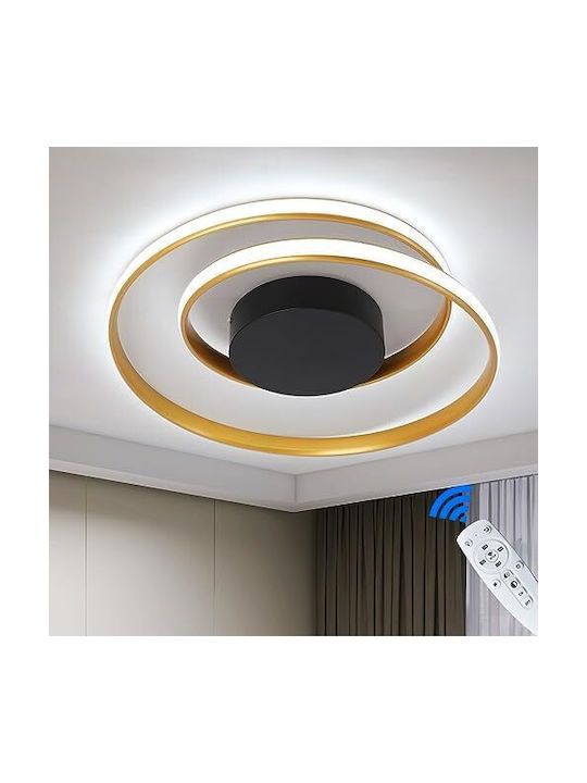 Lampa Deckenleuchte Montieren Gold Mit Integrierter LED Und Fernbedienung