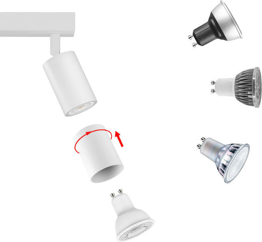 Lampa Таванно осветление Бяла
