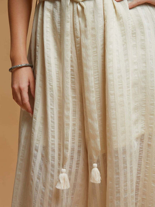 Γυναικεία Strapless Ολόσωμη Φόρμα Ριγέ