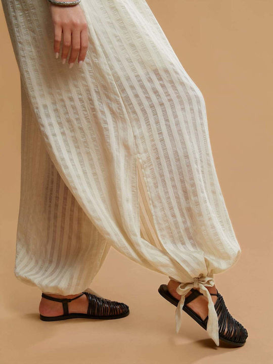 Γυναικεία Strapless Ολόσωμη Φόρμα Ριγέ