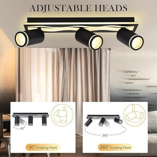 Lampa LED Spot in Schwarz Farbe
