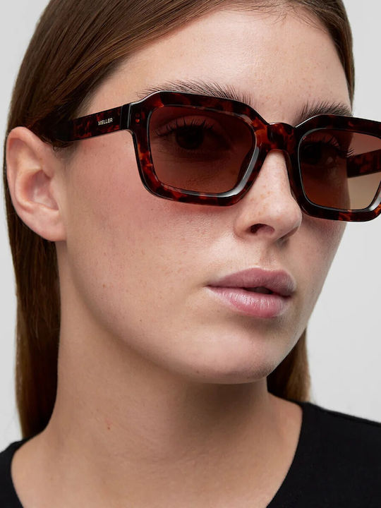 Meller Tigris Unisex Sunglasses With Brown Tartaruga Horn-Rimmed Frame And Brown Lens NAY-TIGGBROWN