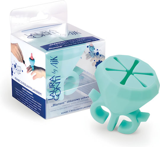 Nail Polish Holder Silicone Elastic Diamond Ring
