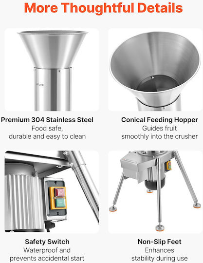 Vevor Cutter Πολτοποιητής 1100W