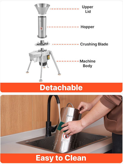Vevor Cutter Πολτοποιητής 1100W