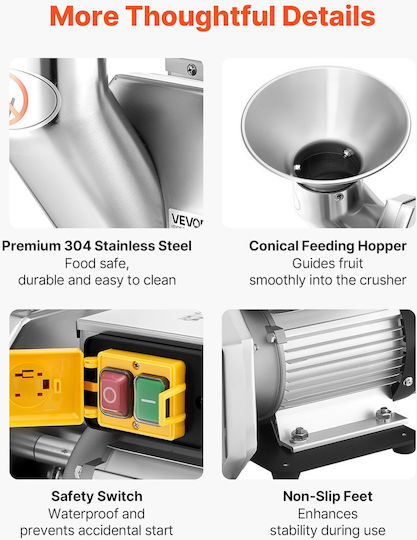 Vevor Cutter Πολτοποιητής 550W