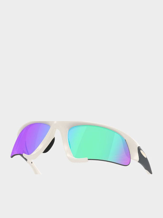 Oakley Men's Sunglasses with White Frame and Green Lens OO9532-08
