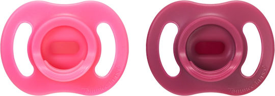 Tommee Tippee Pacifier Silicone Pink-Purple for 6-18 months