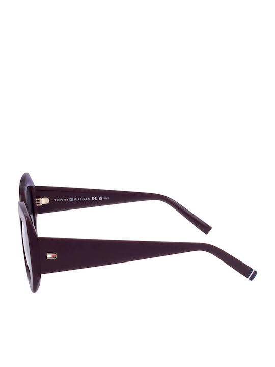 Tommy Hilfiger Feminini Ochelari de soare cu Roșu Cadru și Roșu Lentilă