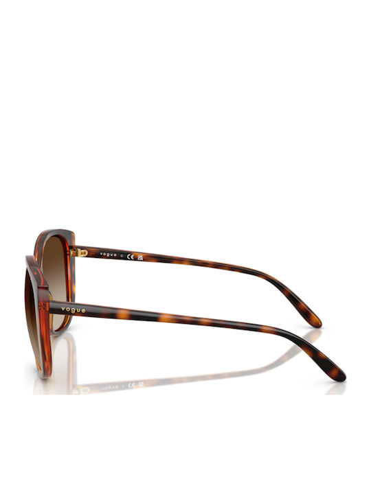 Vogue Feminini Ochelari de soare cu Maro Tortoise Cadru și Maro Degrade Lentilă VO 5623S W65613