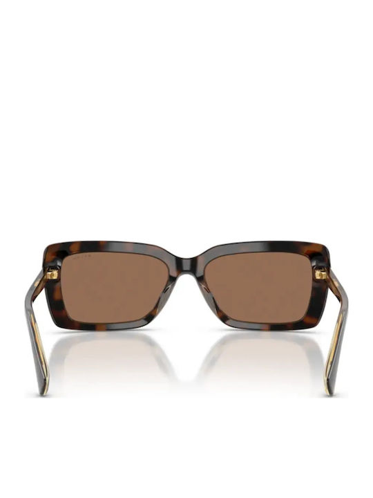 Ralph Lauren Women's Sunglasses with Brown Horn-Rimmed Frame and Brown Lenses RA5342U 629473