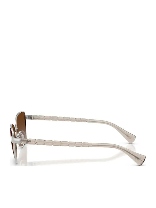 Ralph Lauren Ochelari De Soare Pentru Femei Cu Ramă Metalică Argintie Și Lentile Maro