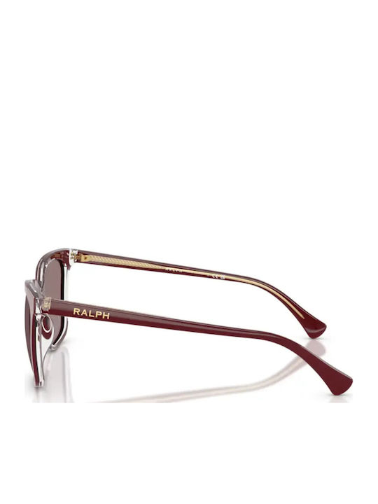 Ralph Lauren Feminini Ochelari de soare cu Burgundy Cadru și Burgundy Lentilă