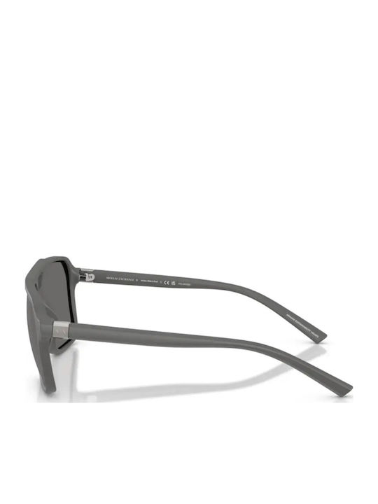 Armani Exchange Ochelari De Soare Pentru Bărbați Cu Culoare Full Face Gri Și Culoare Gri AX4166SU 8400Z3