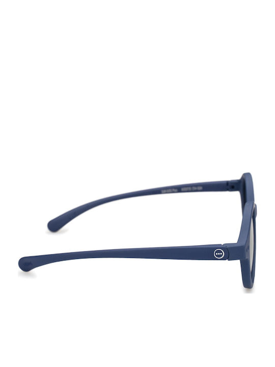 Izipizi Round Kids Sunglasses with Polarized Lens Denim Blue for 3-5 Years