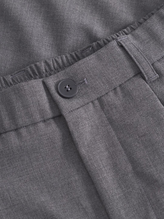 Men's Trousers Chinos Elastic in Regular Fit Dark Grey