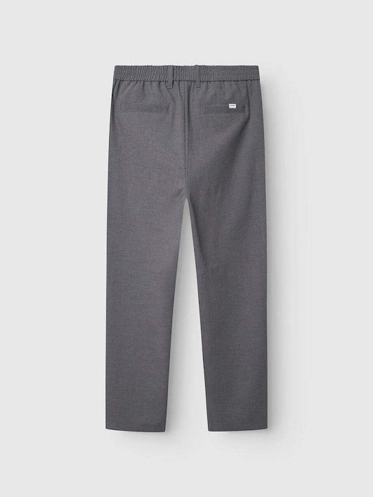 Men's Trousers Chinos Elastic in Regular Fit Dark Grey