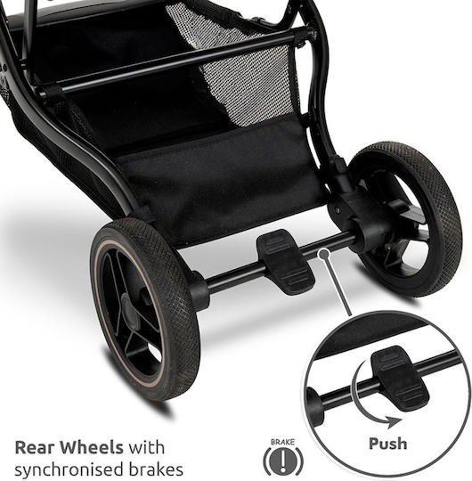 Lorelli Makaya Adjustable Baby Stroller Suitable for Newborn Grey 9.15kg