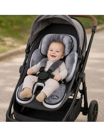 Bo Jungle Stroller Mattress Grey-Black