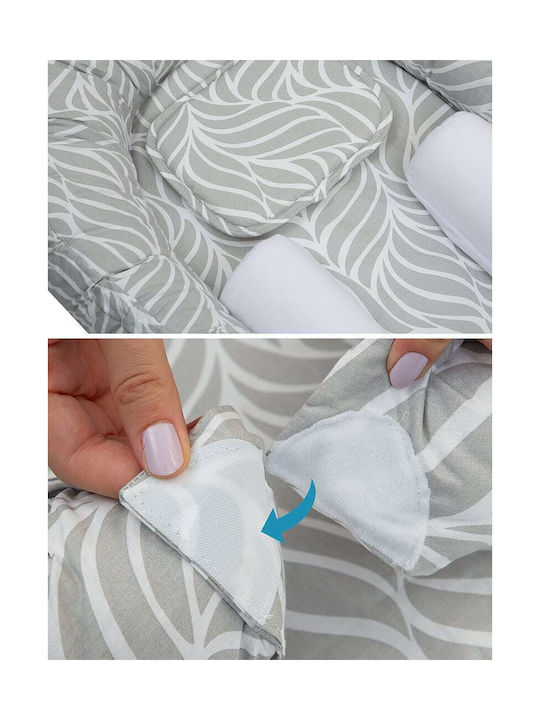 Baby Jem Βρεφικό Μαξιλάρι Φωλιά Γκρι