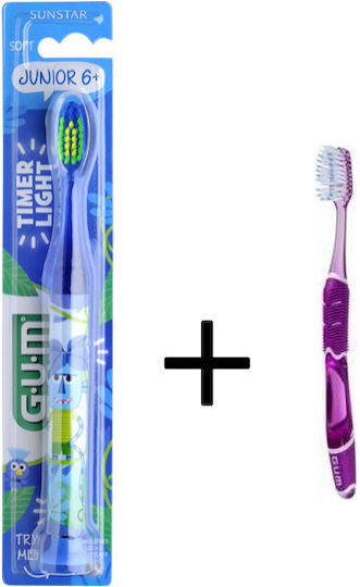GUM Children's Toothbrush For 6+ Years Blue