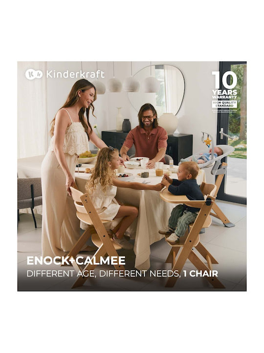 Kinderkraft Enock & Bouncer Calmee Baby Hochstuhl 2 in 1 Braune