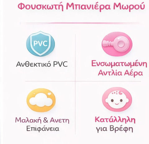 Надуваема Бебешка Баня PVC с Вградена Помпа
