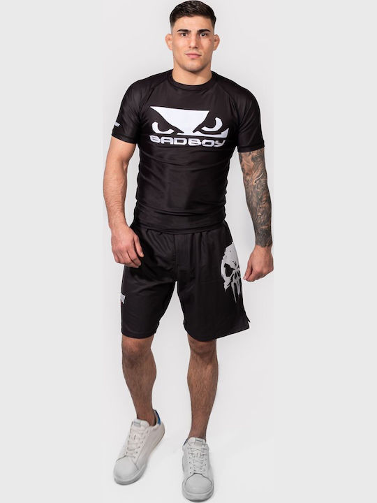 Bad Boy Ανδρική Κοντομάνικη Μπλούζα BB-000080-BW για Jiu-Jitsu Μαύρη