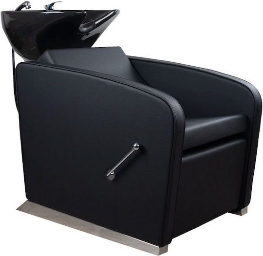 Salon Tech Stationary Hair Salon Sink with Black Chair